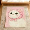 kawaii cartoon Kitten Cat with a Hood Flannel soft warm plush blanket sofa living room pet hogar bedroom gift home Car portable