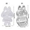 Clear Acrylic Figure Display Case With Silicone Chain Figure Carrying Case Protective Covers for Plush Doll Toy Figure