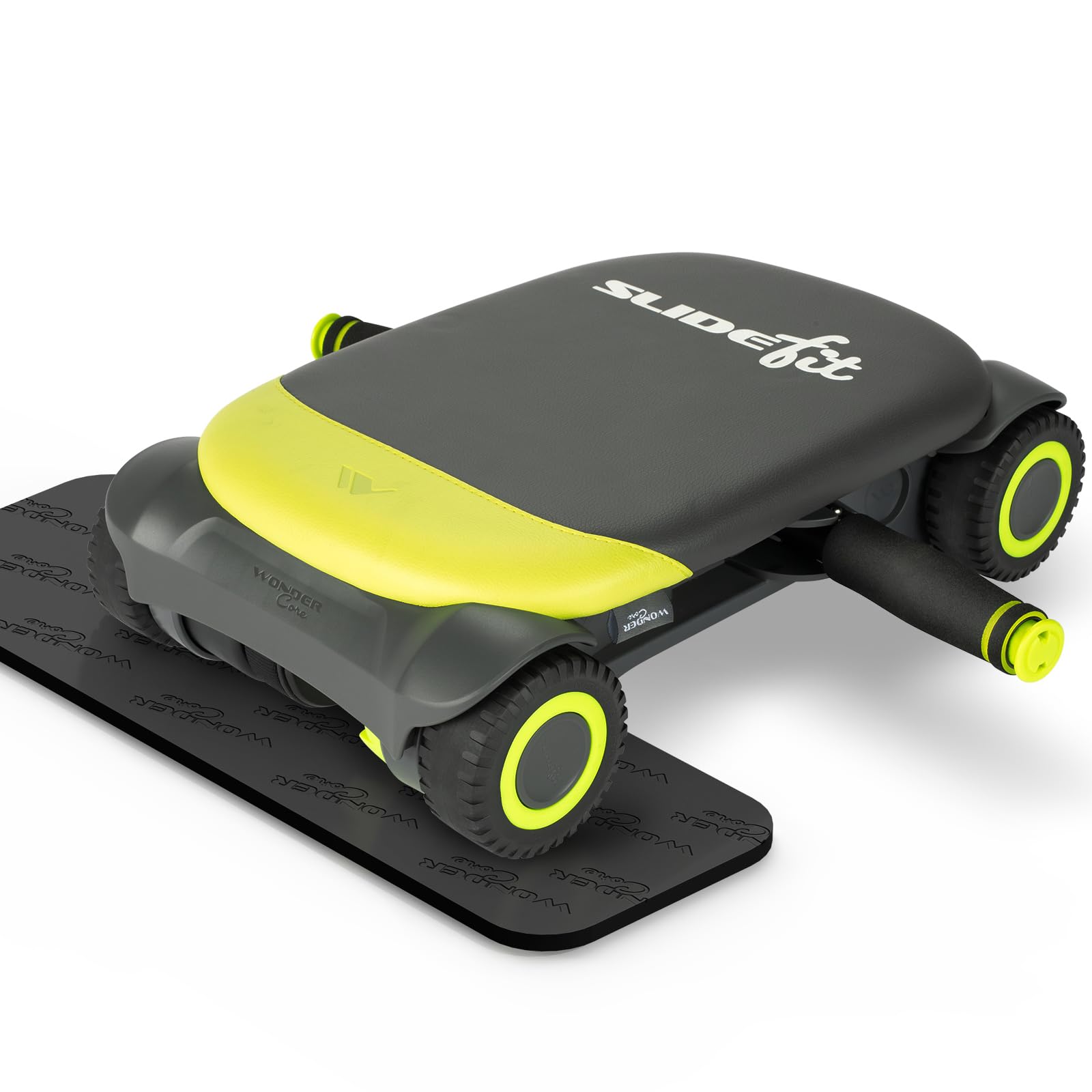 

Wonder Core Ab Abdominal Roller with Assist Muscle Training Ab Ab Abdominal Training for Beginners and Advanced Includes Knee Mat [Official] Roller, зелёный