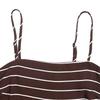 Women Striped Maxi Dress Sleeveless Spaghetti Strap Backless Waist Cinched Casual Summer Dress for Vacation Beachwear