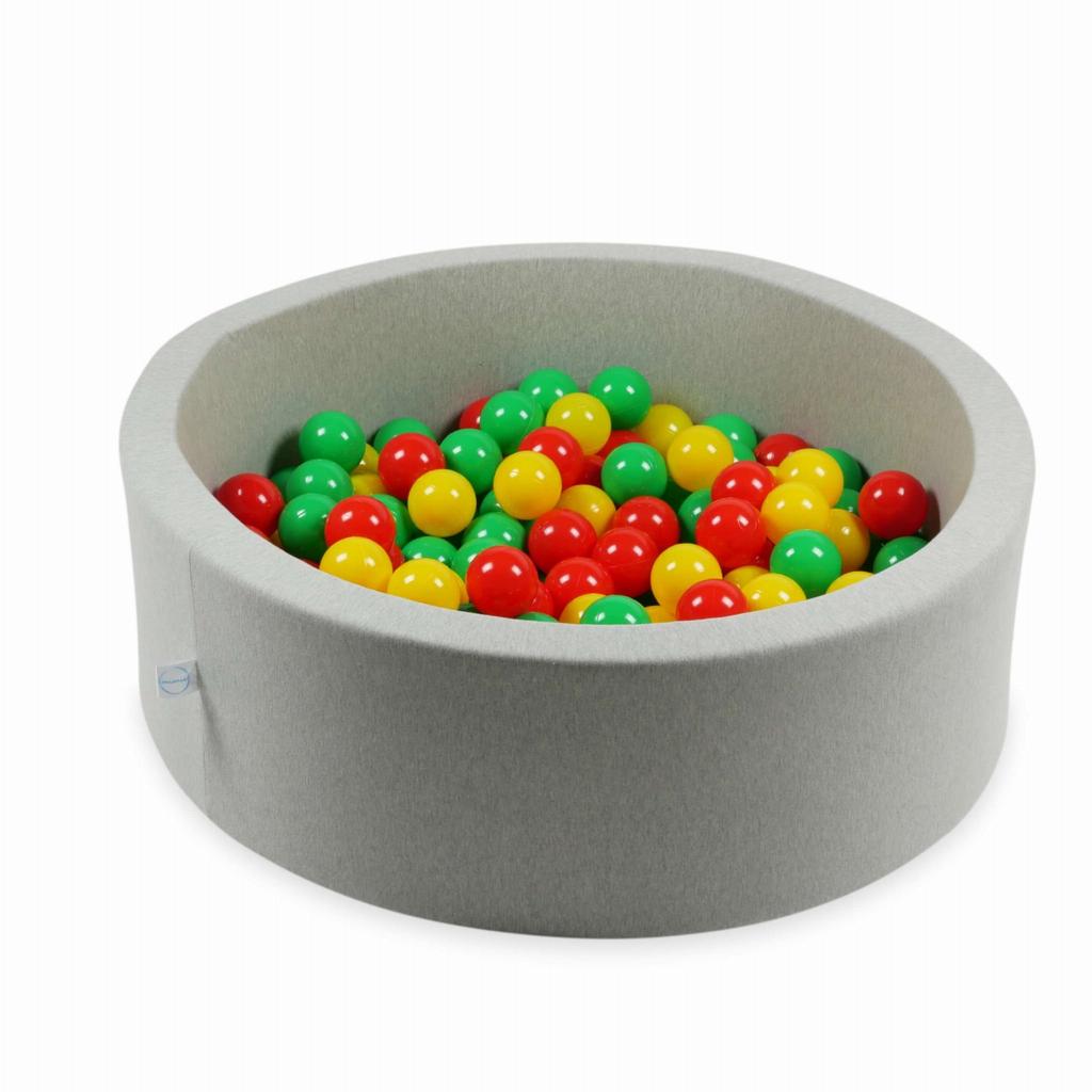 Palline giocattolo ø7cm 200pz gialle, rosse, verdi
