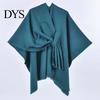 Sciarpa a tinta unita da donna Autunno Inverno Double Face Delicata sulla pelle per Imitazione Cashmere Sciarpa Versatile Cardigan