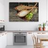 Three Piece Picture Canvas Print Spices Herbs