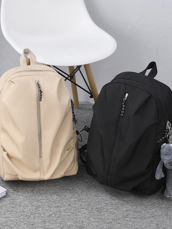 Damski Lekki Plecak Podróżny o Dużej Pojemności - Jednolity Kolor, Podwójne Ramię, Przyjazny dla Laptopa na Studia i do Turystyki Górskiej