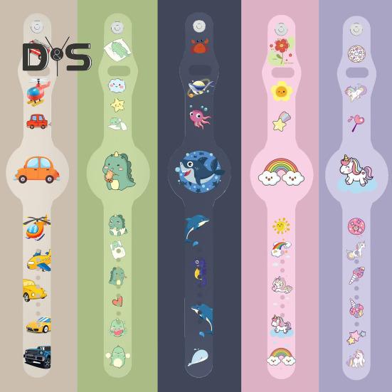 Wasserdichtes Armband für Airtag, kinderfreundliches Armband mit Sicherheitsschnalle, Schutzhülle für AirTag Tracker, Uhrenarmband für Erwachsene und Kinder