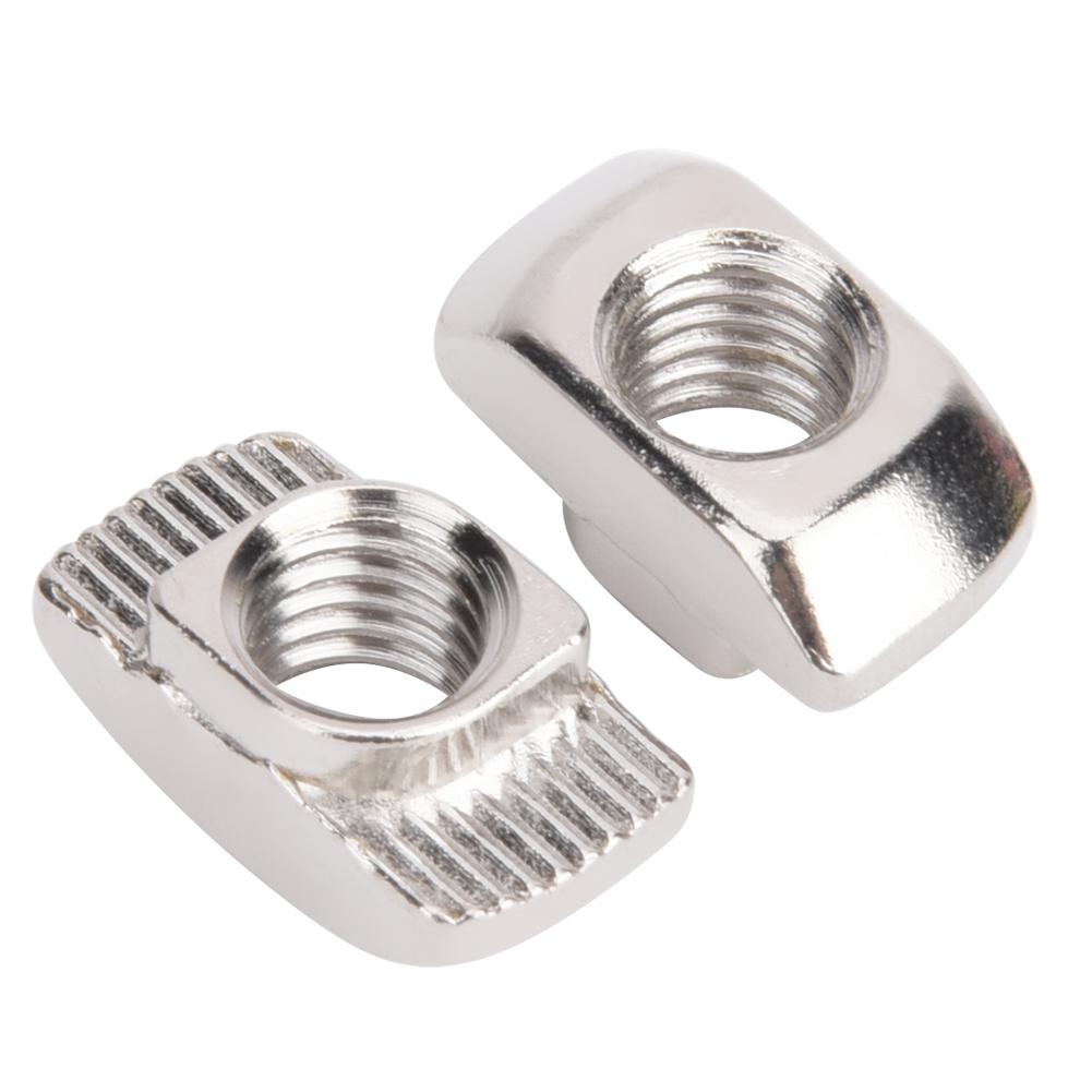 100pcs European Standard T Nut 45T M8 Threaded T Sliding Nut for Aluminum Profile