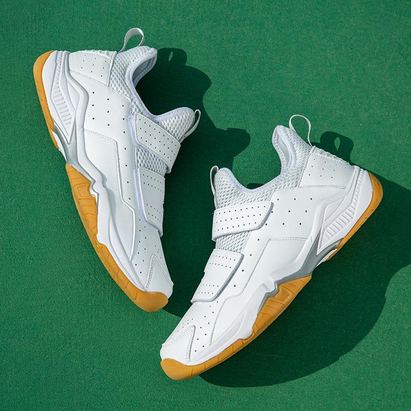Badminton shoes men's and women's professional non-slip, wear-resistant and breathable rotating button carbon board children's competition training