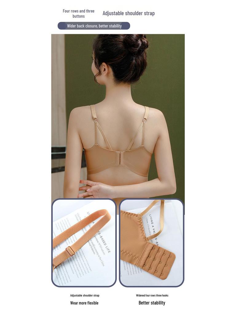 2022 Spring Wire-Free Push-Up Lingerie Set for Women with Side Support