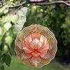 10 Inch Hanging Wind Spinner with 360 Rotating Hook Artistic Outdoor Wind Chime for Balcony Garden Decor Elegant Gift for Friends Family