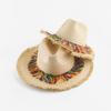 Summer Visor Jazz Straw Hat Broken Grass Edge Parent-child Hat Seaside Beach Hat Ethnic Style Big Edge Hat Children