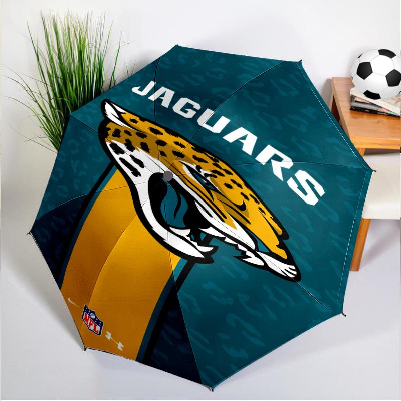 Jaguars Team Spirit Umbrella 8-Frame for Travel, Camping, Casual Lightweight Portable Umbrella, Essential for Every Family Holidays Gift