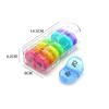 Pill Box Portable Plastic Travel Pocket Pill Organizer 7 Days 2 Times 14  Compartments Hold Grids Large Daily Pill Container