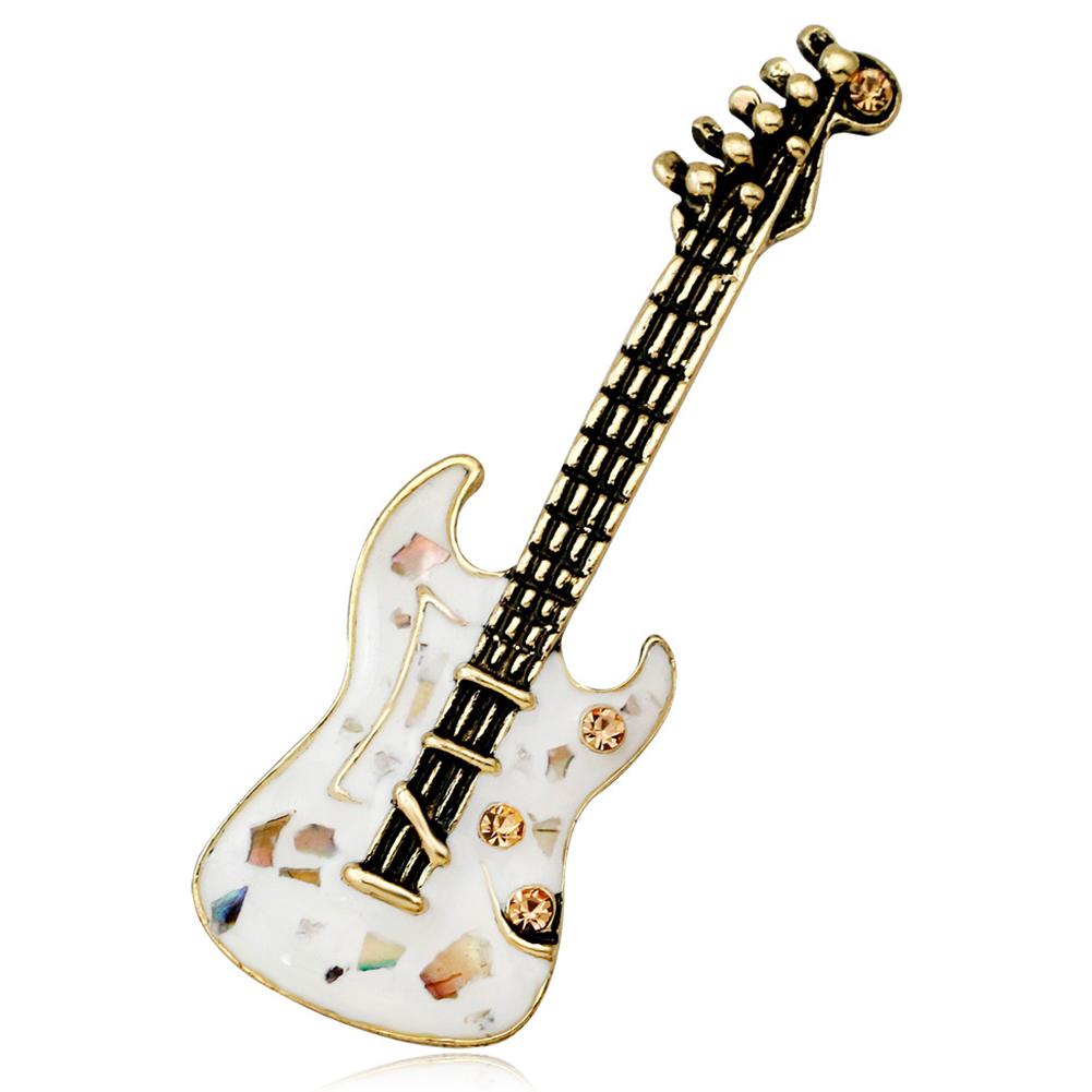 Stylish Pin Brooch of Guitar Model Sweater Accessories Wedding Banquet Jewelry