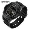 Sanda Luminous Waterproof Men's Sports Wristwatch - Korean Style for Teenagers and Students