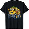 Funny Monster Truck School Bus Back To School Kids Boys T-Shirt