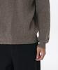 MUSINSA STANDARD Two-Tone Ribbed Crew Neck Knit [Taupe/Heather Brown]