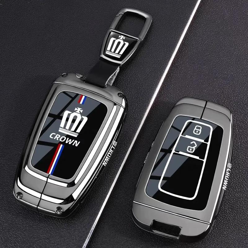 Car Key Cover For Toyota Hilux 2024 Yaris Corolla 2023 Rav4 2021 CHR Revo Auris Innova Highlander Venza Fortune Key Holder WI2