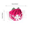 2pcs Hand Flower Bridesmaid Wrist Corsage Wedding Decorations Diamond Rose(Rose Red)