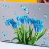 Luminous Blue Tulips Wall Sticker