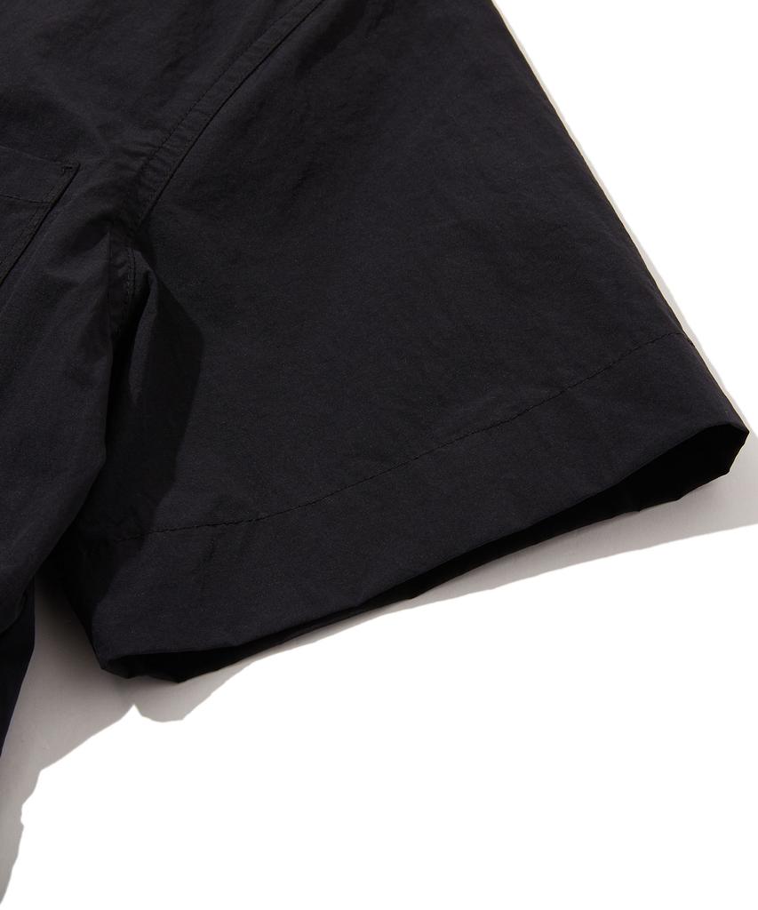 Penfield Open Collar Waist Adjustment Shirred Dress Black_Fs2Ws02F