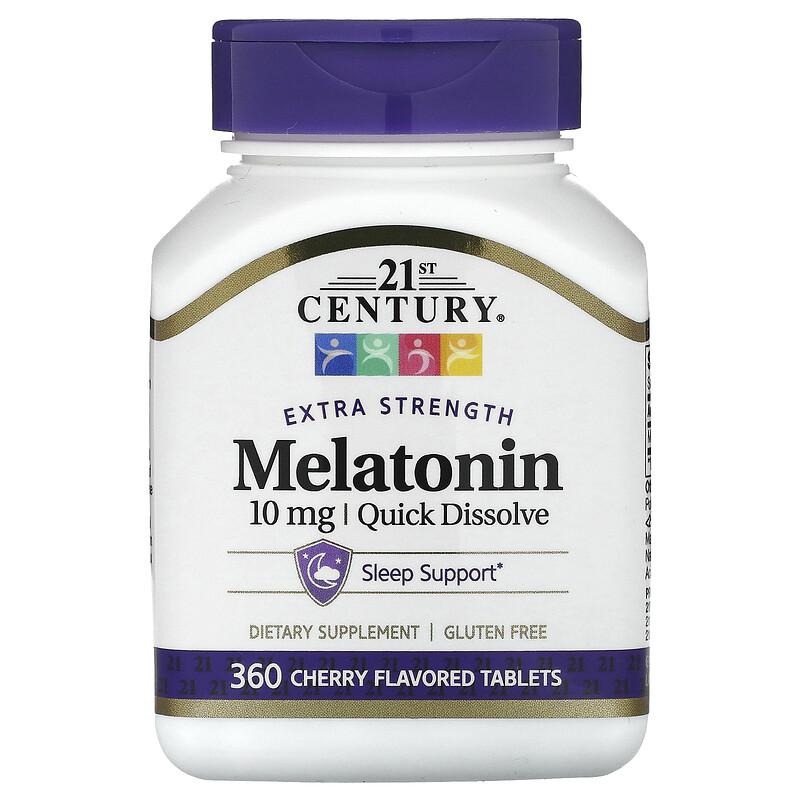 Melatonin, Quick Dissolve, Cherry, 10 Mg, 360 Tablets