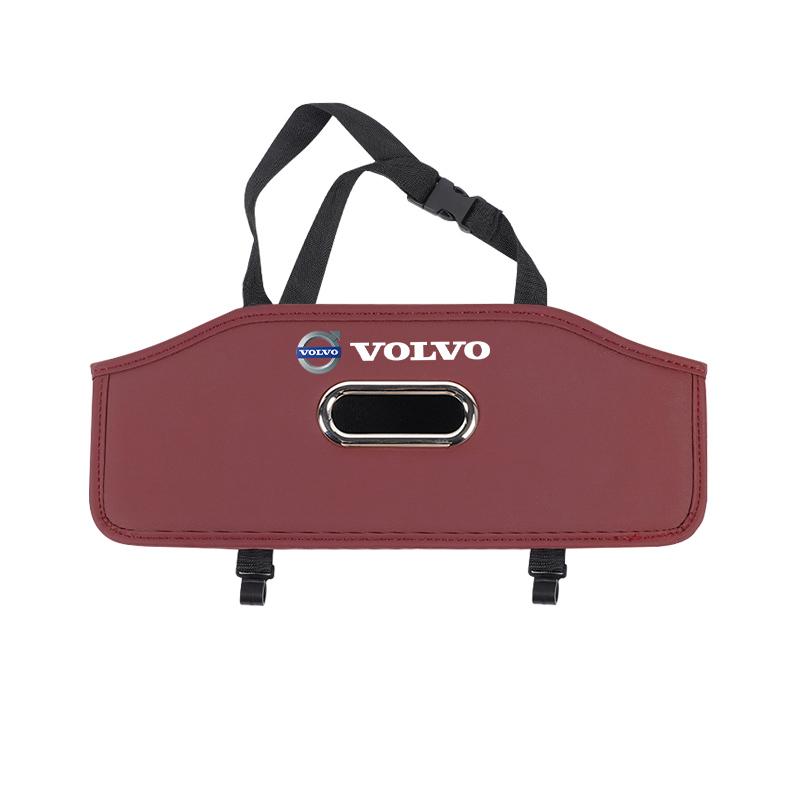

Car Hook Storage Bag Seat Back Water Cup Holder Tissue Box Rear Storage Organizer For Volvo Rdesign XC60 XC90 XC40 V50 V60 V40