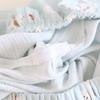 2026 Neues Damen-Pyjama-Set für Frühling und Herbst, 100 % Baumwollkrepp, Hauskleidung, Cardigan, Revers, langärmeliges zweiteiliges Set