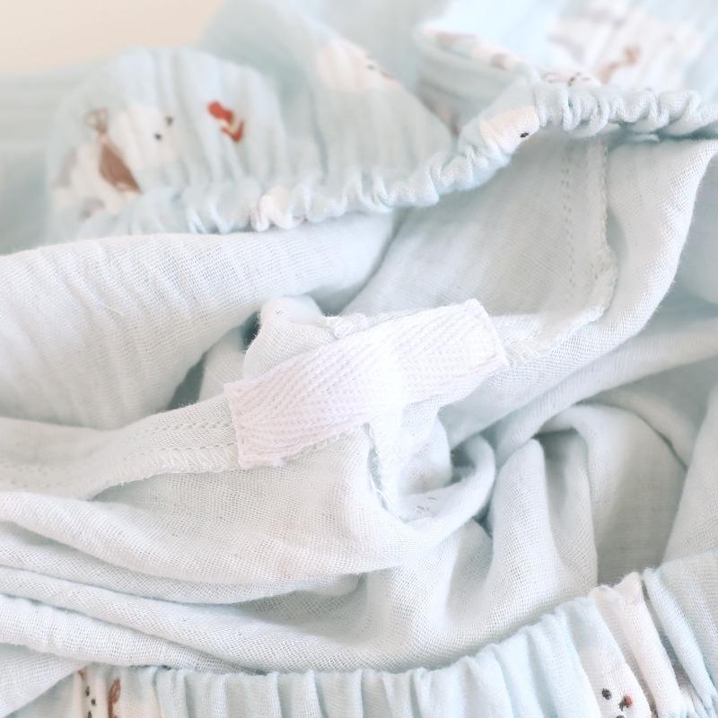 2026 Neues Damen-Pyjama-Set für Frühling und Herbst, 100 % Baumwollkrepp, Hauskleidung, Cardigan, Revers, langärmeliges zweiteiliges Set