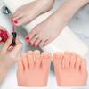Practice Fake Foot Model Half Foot Design Fake Foot Flexible Silicone Prosthetic Manicure Tool for Nail Art Training
