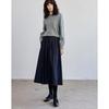 Demana Women's A-Line Elastic Waist Midi Skirt