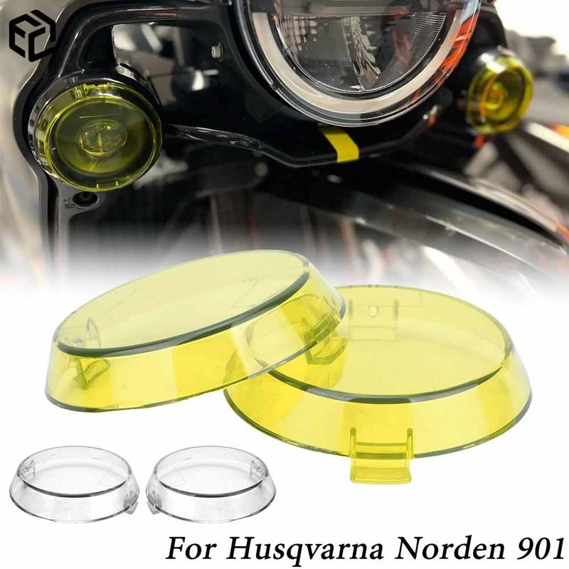 Motorcycle Accessories NORDEN901 Transparent Headlight Protective Covers Guards For Husqvarna Norden 901
