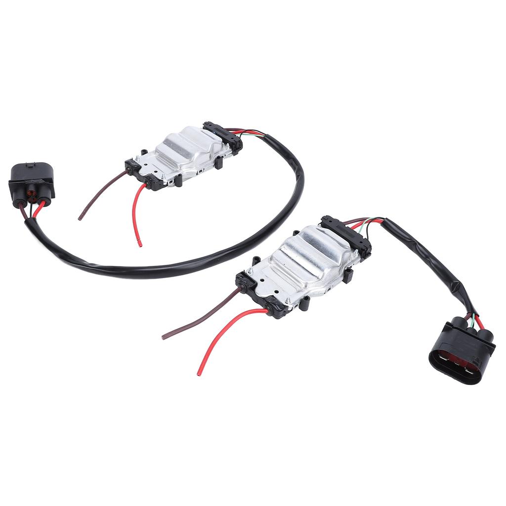 2Pcs Front Fan Control Module 4F0121003F Precise Operation Engine Cooling Fan Control Module for A6