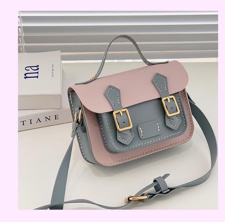 CC Retro Style DIY Color Block Women's Crossbody Shoulder Bag – Perfect Gift for Girlfriend