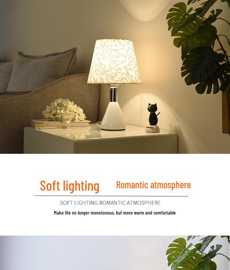 Modern LED Dimmable Bedside & Study Lamp with Eye Protection and Remote Control
