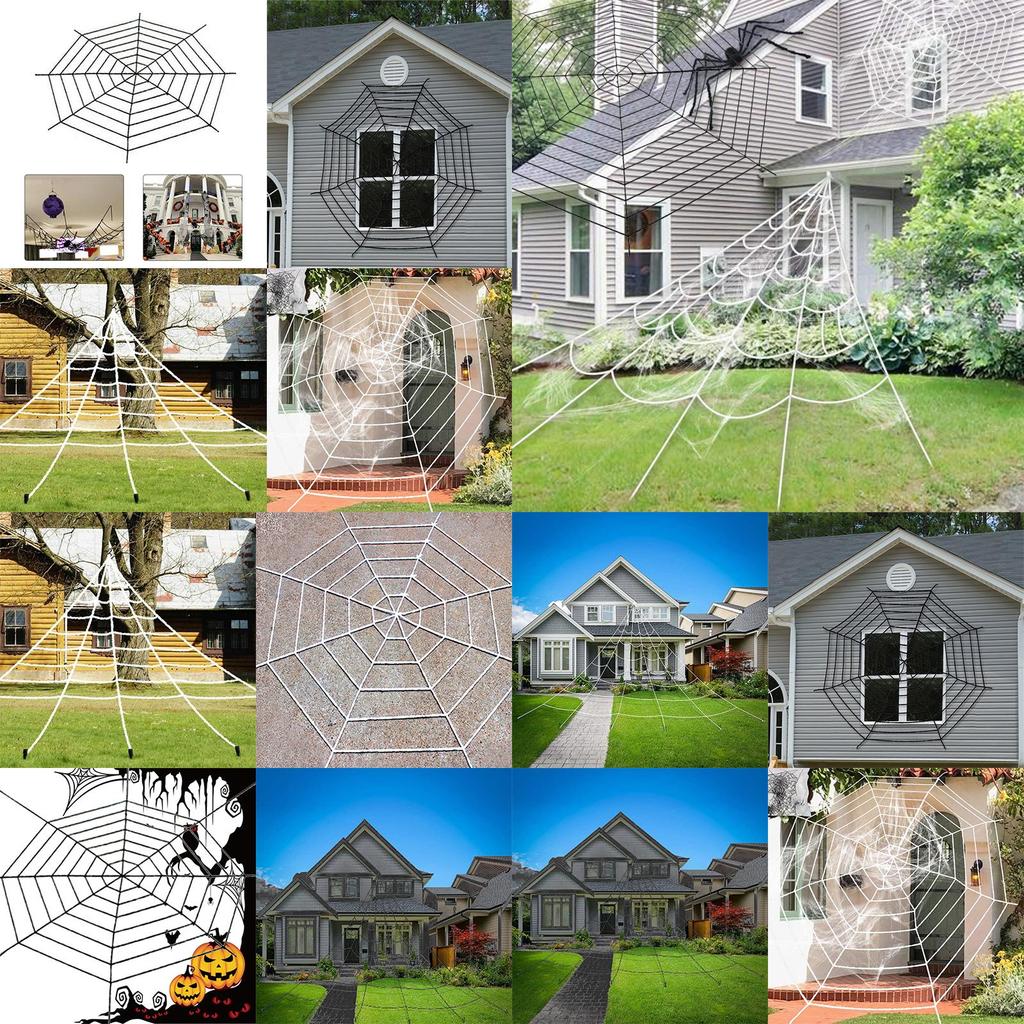 High-quality Halloween Horrible Spider Web Ideal For Spooky Party Decorations