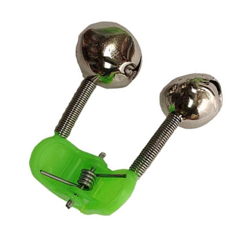 Fishing Rod Bites Baits Indicator Alarm Double Alert Bells Fishing Accessories Tool Fishing Rod Bells Twin Bells