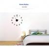 Large Wall Clock 50CM 3D DIY Quartz Acrylic Mirror Stickers Creative Art Decor for Cafe Restaurant Hotel Lobby