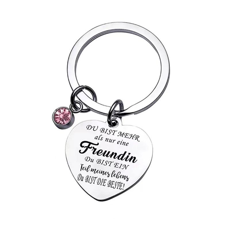 Keychain Steel Stainless Keyring Christmas Friendship Gifts Backpack Pendant