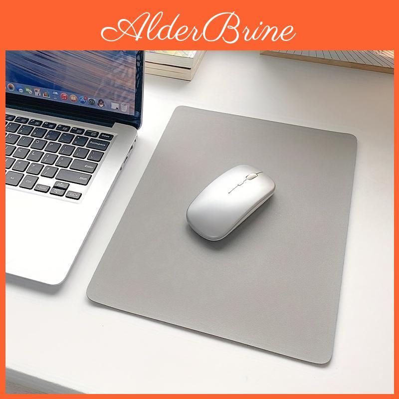 Mouse Faux Leather Pad Solid Color Simple Fashion Office Mouse Pad Home Office Student