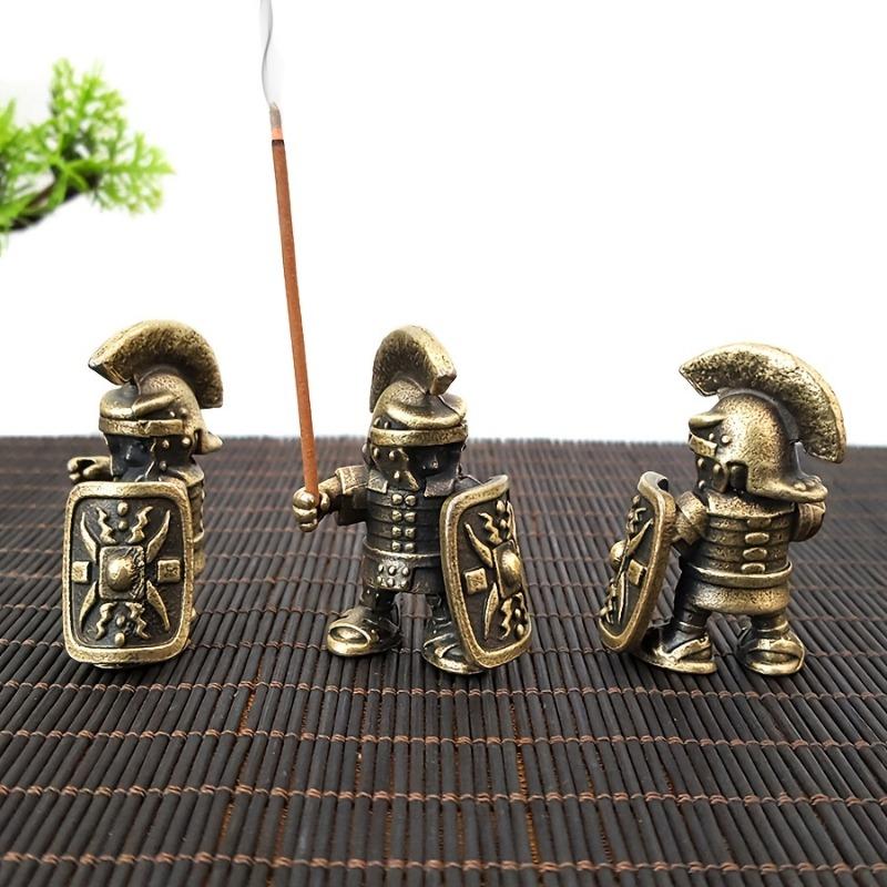 Roman Soldier Metal Model Metallic Army Figurine Perfect Gift for Boys and Girls Suitable for Desktop Display