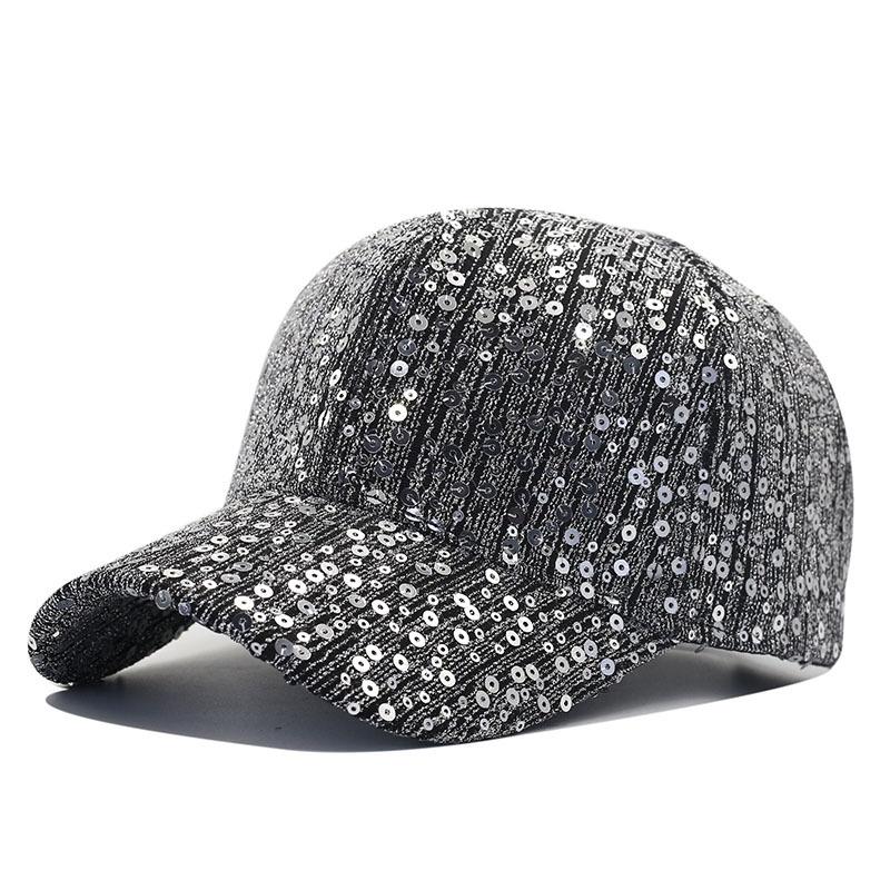 Sequins male and female ins soft sister stage performance baseball cap Symphony spring and summer sunshade cap hat
