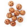10Pcs Peach Wood Beads Carving for   Bracelet Necklace Crafts Pendants Accessories