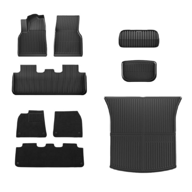 Tesla Model 3/Model Y TPE Floor Mats & Trunk Accessories for Version 25