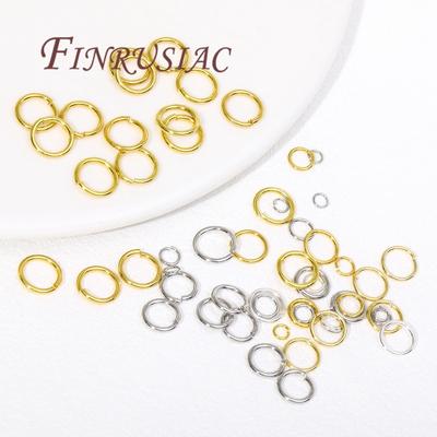 20-200Pcs 3-8mm Gold Plated Split Ring Open Jump Rings Connectors For DIY Jewelry Making Supplies Connecting Rings