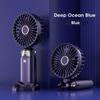 New Fan Portable Handheld Fold Office Desktop Multifunctional Folding Double Battery 3000mAh Electric Fan With Neck Lanyard