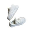 Leather Little White Shoes Women's 2025 Autumn Fashion Versatile, Lightweight, Thick-soled Small People Increase Height, Casual Sports Board Shoes Tid