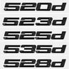 Carro 3D ABS Tronco 520d 523d 525d 528d 530d 535d 540d Letras Logotipo Emblema Emblema Decalque Adesivo Para BMW Série 5 E60 F10 F11