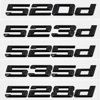 Carro 3D ABS Tronco 520d 523d 525d 528d 530d 535d 540d Letras Logotipo Emblema Emblema Decalque Adesivo Para BMW Série 5 E60 F10 F11