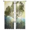 Temple Tree Modern Curtains For Living Room Transparent Tulle Curtains Window Sheer For The Bedroom Accessories Decor