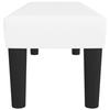 346661 vidaXL White Bench 100x30x30 Cm Faux Leather.